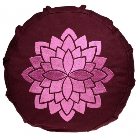 Meditationskissen lotus für Kinder bestickt (8261)
