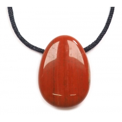 Red Jasper drilled pendant