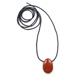 Red Jasper drilled pendant 2