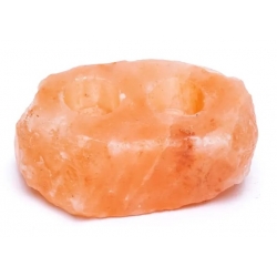 Zoutkristal sfeerlicht 2 waxinelichtjes 6217 2