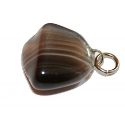 Botswana Agaat grijs hanger 2