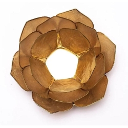 Lumière d'ambiance Lotus Beige fumé 2
