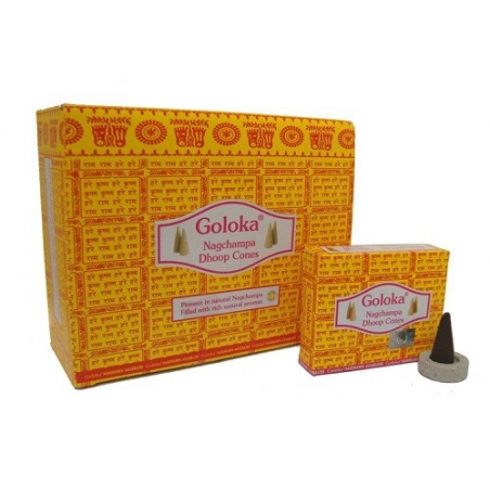 Nagchampa dhoop cones incense (GOLOKA)