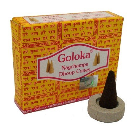 Nagchampa cônes dhoop encens (GOLOKA)