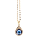 Evil eye chain drop shape