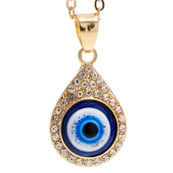 Evil eye ketting druppelvorm 2