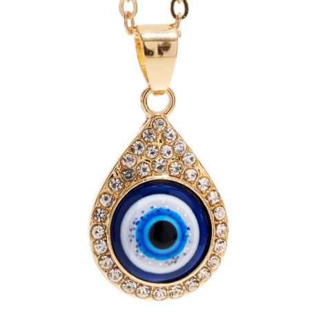 Chaîne Evil eye forme de goutte