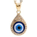 Evil eye chain drop shape