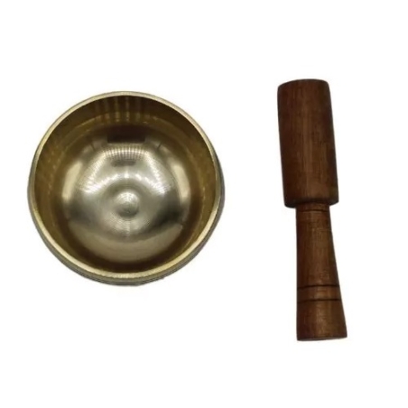 Singing bowl brass polished 8 cm