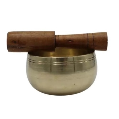 Singing bowl brass polished 8 cm