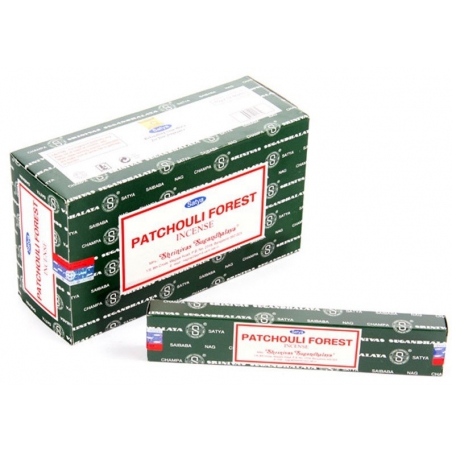 12 emballages d'encens Forest Patchouli 15gr (Satya R.Expo)