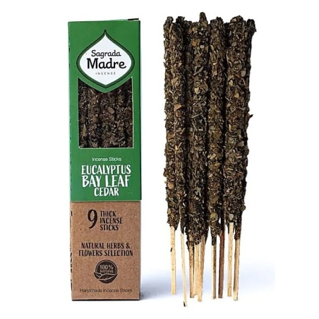 Eucalyptus, Bay Leaf & Cedar Kruiden wierook - Sagrada Madre