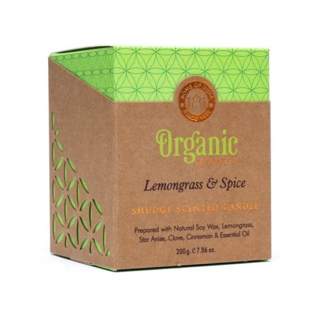 Lemongrass & Spice geurkaars Organic Goodness