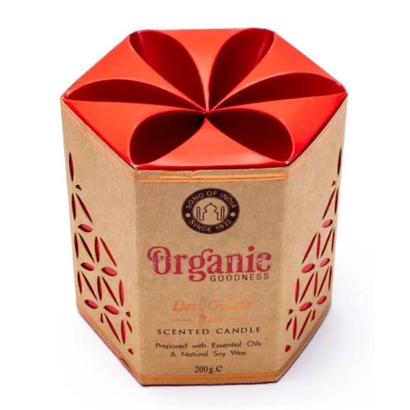 Rose soy wax candle Organic Goodness