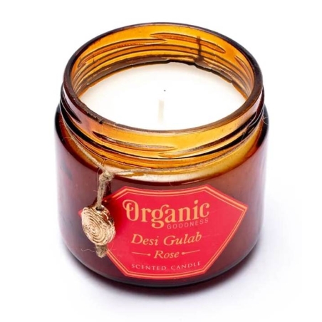 Bougie en cire de soja Rose Organic Goodness