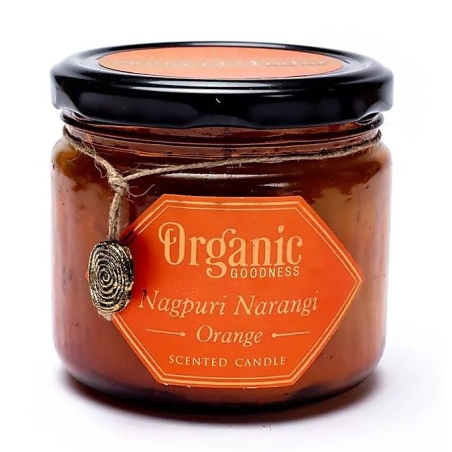 Orange soy wax candle Organic Goodness