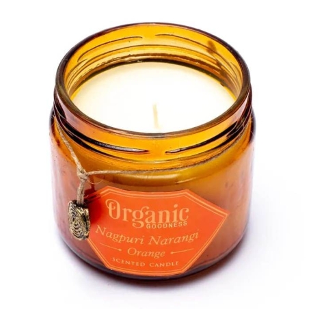 Orange soy wax candle Organic Goodness