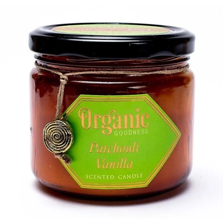 Patchouli Vanille Sojawachs Kerze Organic Goodness