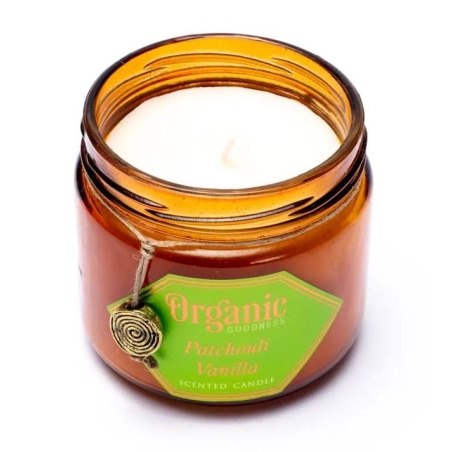 Bougie en cire de soja Patchouli Vanille Organic Goodness