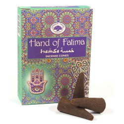 Hand of Fatima cone incense (Green Tree)