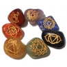 Set 7 chakra trommelstenen met chakra symbolen 16577