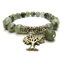 Labradorite bracelet Tree of Life 8mm