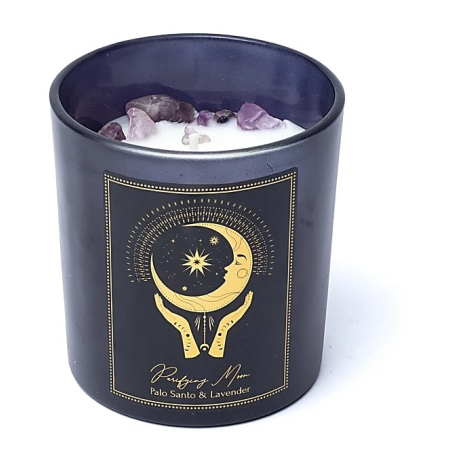 Bougie de manifestation Purifying Moon en verre (20 heures)