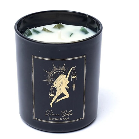 Divine Goddess Manifestation candle in glass with lid (50 hours)