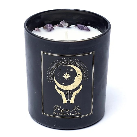 Bougie de manifestation Purifying Moon en verre avec couvercle (50 heures)