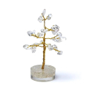 Cristal de roche d'arbre de pierres précieuses 8cm
