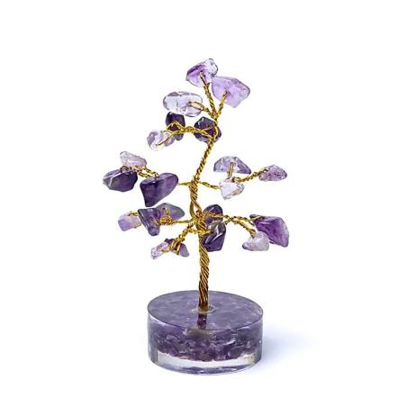 Amethyst edelsteenboom 8cm