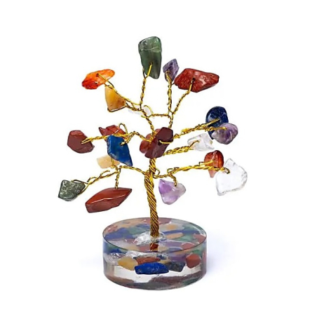 7 chakras gemstone tree 8cm