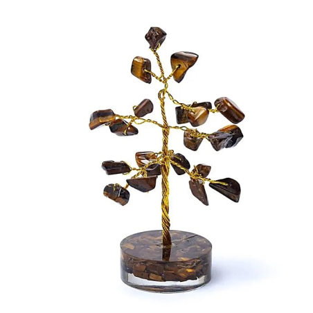 Tigerauge edelsteinbaum 8cm