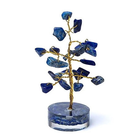 Sodalite d'arbre de pierres précieuses 8cm