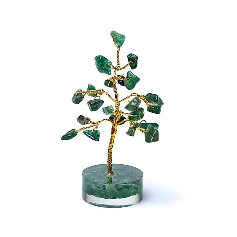 Aventurine verte arbre pierre précieuse 8 cm