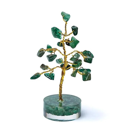 Aventurine verte arbre pierre précieuse 8 cm