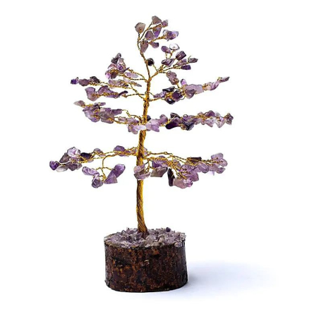 Amethist edelsteenboom 18cm