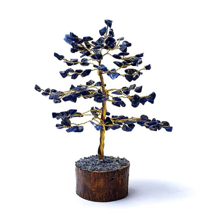 Arbre à pierres précieuses sodalite 18cm