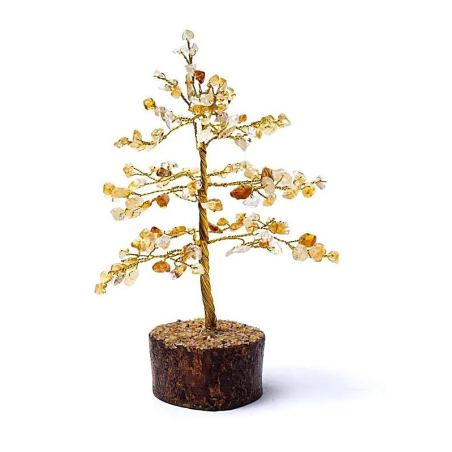 Citrien edelsteenboom 18cm