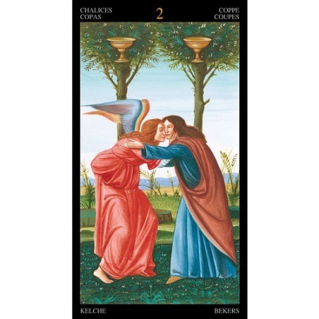 Tarot Botticelli doré avec impression en or (NL)