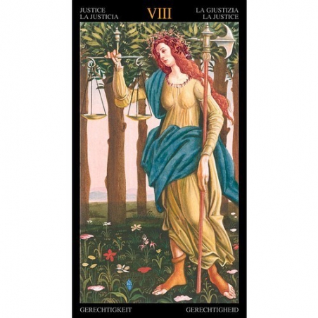 Tarot Botticelli doré avec impression en or (NL)