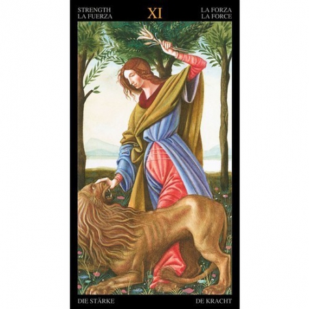 Tarot Botticelli doré avec impression en or (NL)