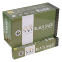 Golden Nag Black White Sage incense - Vijayshree