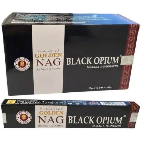 Golden Nag Black Opium incense - Vijayshree