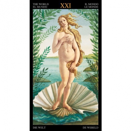 Tarot Botticelli doré avec impression en or (NL)