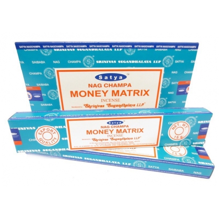 12 packs of Nag Champa Money Matrix incense (Satya)