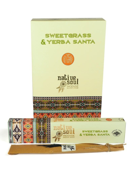 Sweetgrass & Yerba Santa wierook - Native Soul