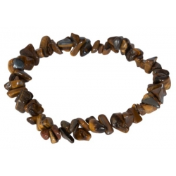 Tiger eye-gemstone split bracelet