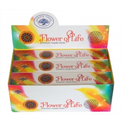 12 pakjes Flower of Life wierook (Green tree)