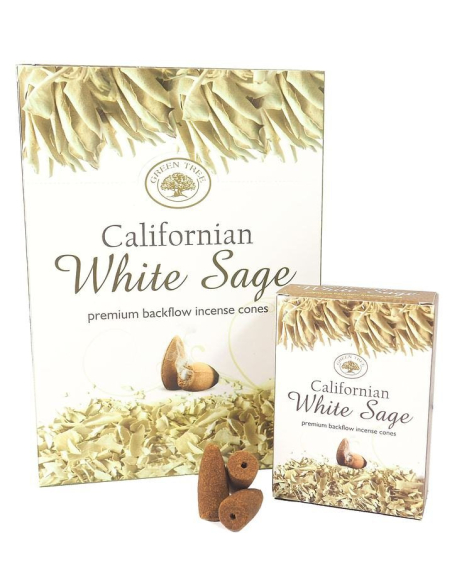 Californian White Sage backflow incense cones - Green Tree